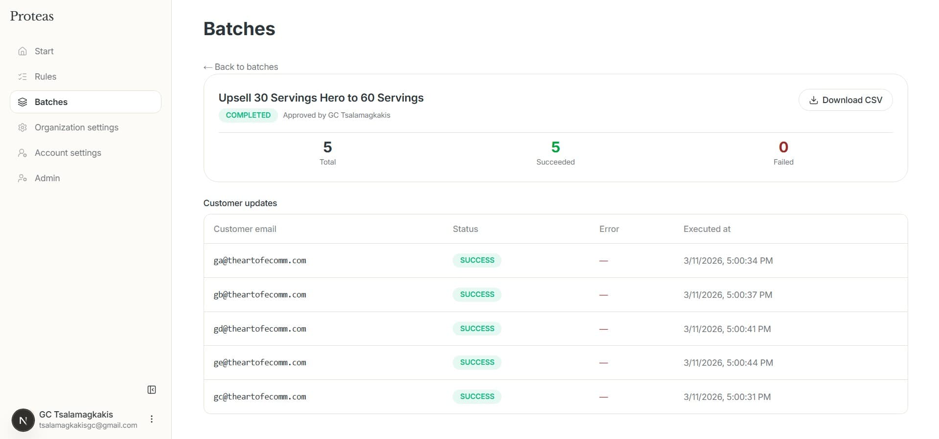 Batch review